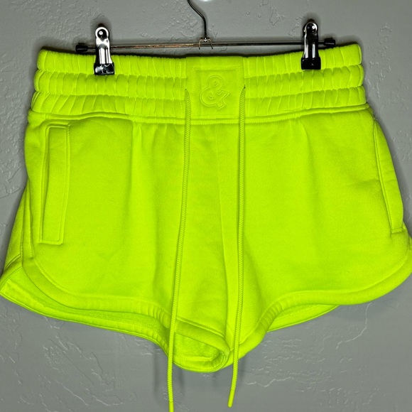 LOVE&SPORTS Neon Fleece Varsity Shorts SZ small 4/6 NEW! - Picture 3 of 16